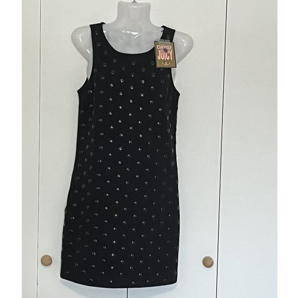 Juicy Couture Dress Studded Shift Sheath Sweatshirt Cocktail size P (size 2) - Picture 1 of 5